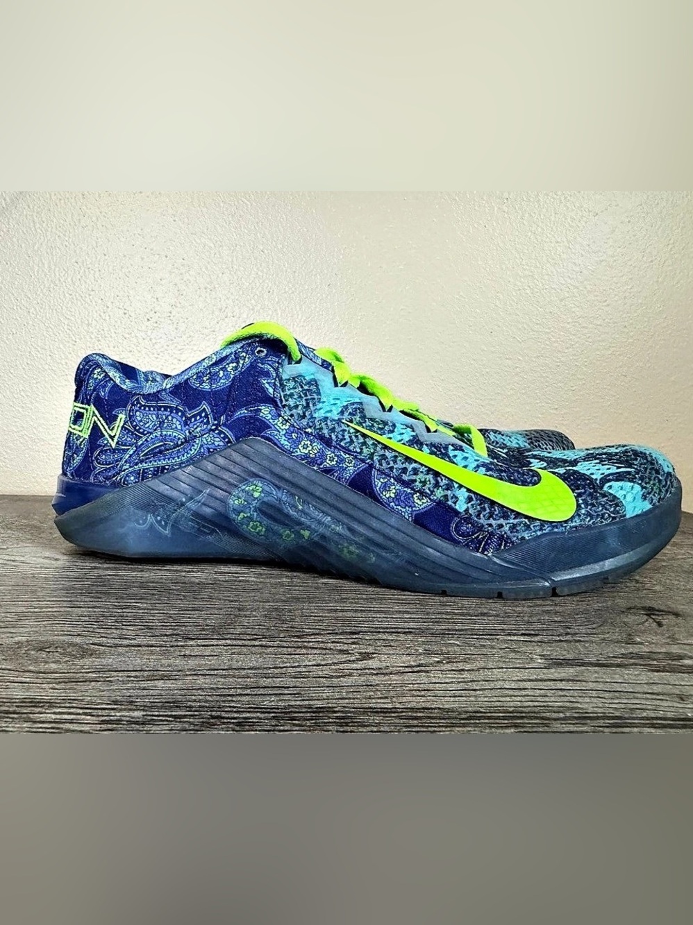 Nike Metcon 6 AMP Paisley Athletic Shoes Blue & Green